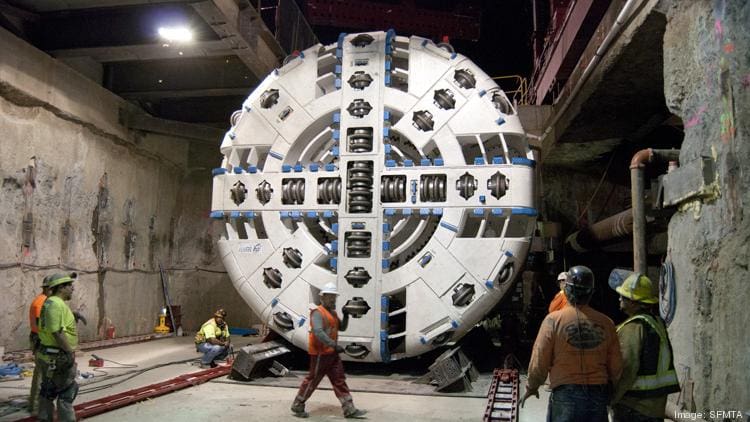 Tunnel Boring Machine (TBM) - Projeto São Francisco, EUA